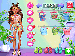 Summer Coconut Girl Dress Up